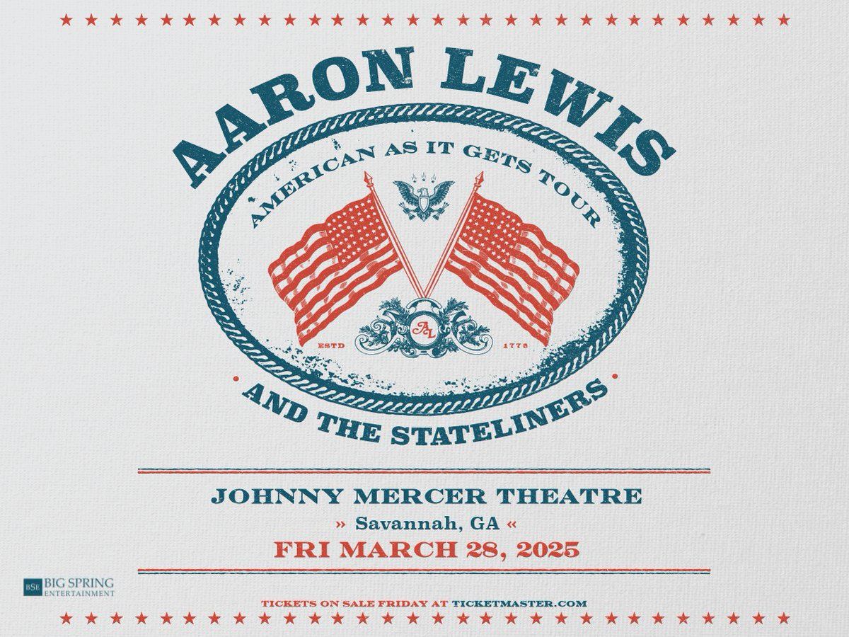 Aaron Lewis and The Stateliners at Savannah Civic Center - Johnny Mercer Theatre