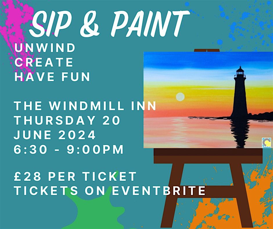 Sip & Paint: Unwind. Create. Have fun.