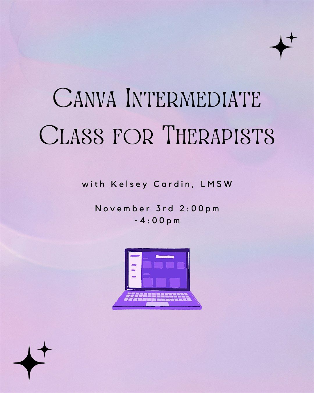 Intermediate Canva Class for Therapists