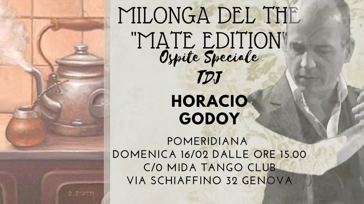 Pomeridiana - La Milonga del The \u2013 "Mate Edition" - Domenica 16\/2\/25