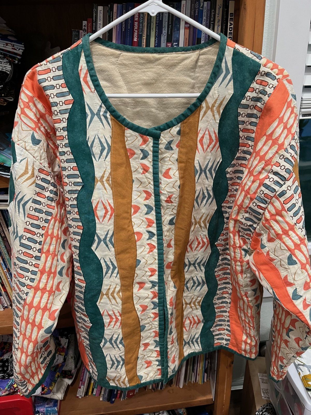 Quilted Sweatshirt Jacket