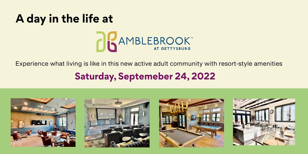 A Day in the Life at Amblebrook, Amblebrook Gettysburg 55+ Active