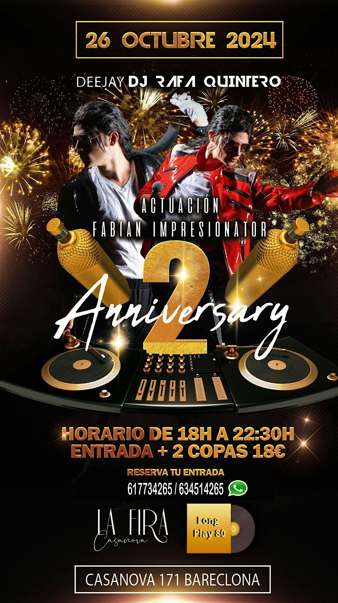 Tardeo 80s\/90s 2\u00ba Aniversario en Fira Casanova