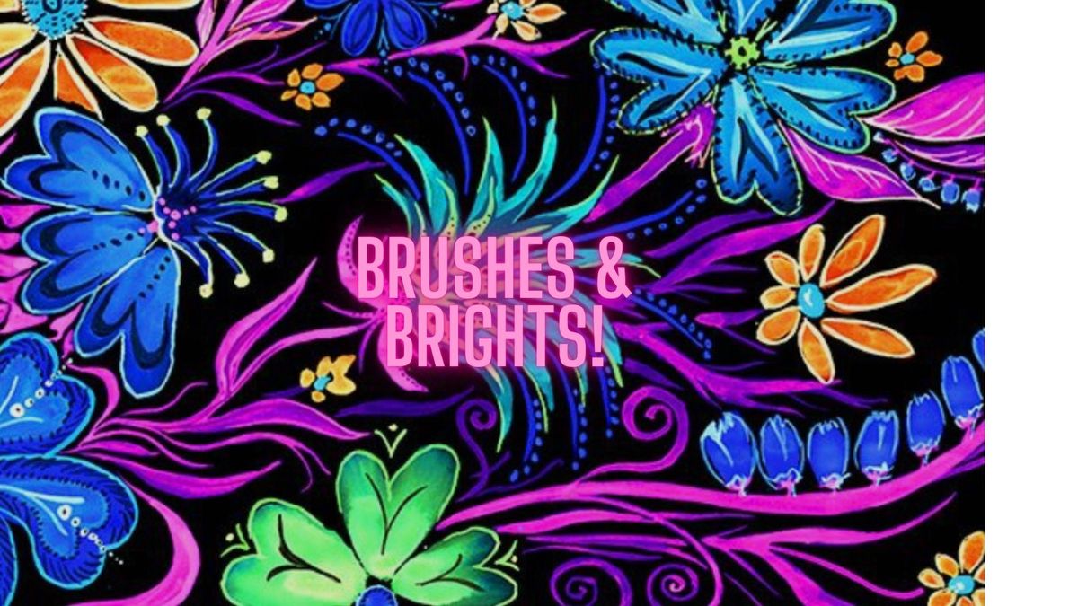 Brushes & Brights! A Neon Painting Party