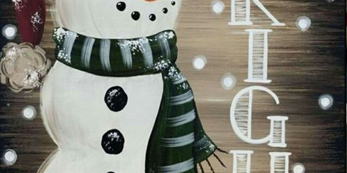 Merry, Bright, Cheery Little Snowman - Paint and Sip by Classpop!\u2122