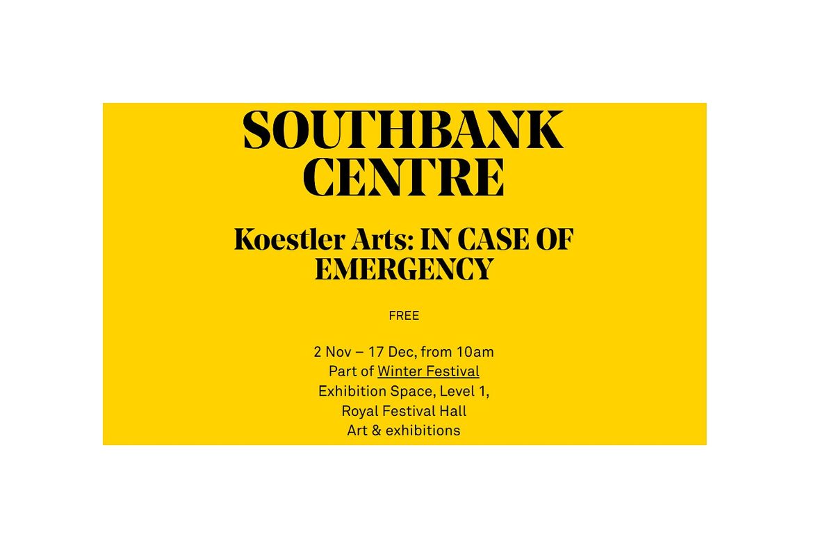 Easy Bike Ride to Southbank to visit Koestler Arts Exhibition