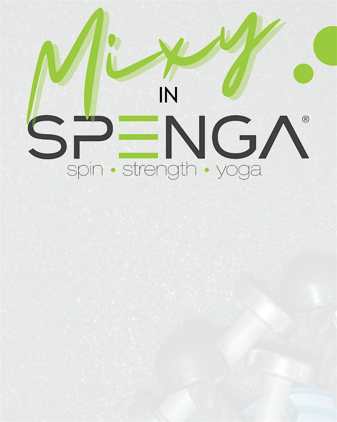 Mixy in SPENGA: Spin Strength & Yoga Fitness Class