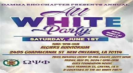Gamma Rho  Chapter All White Party