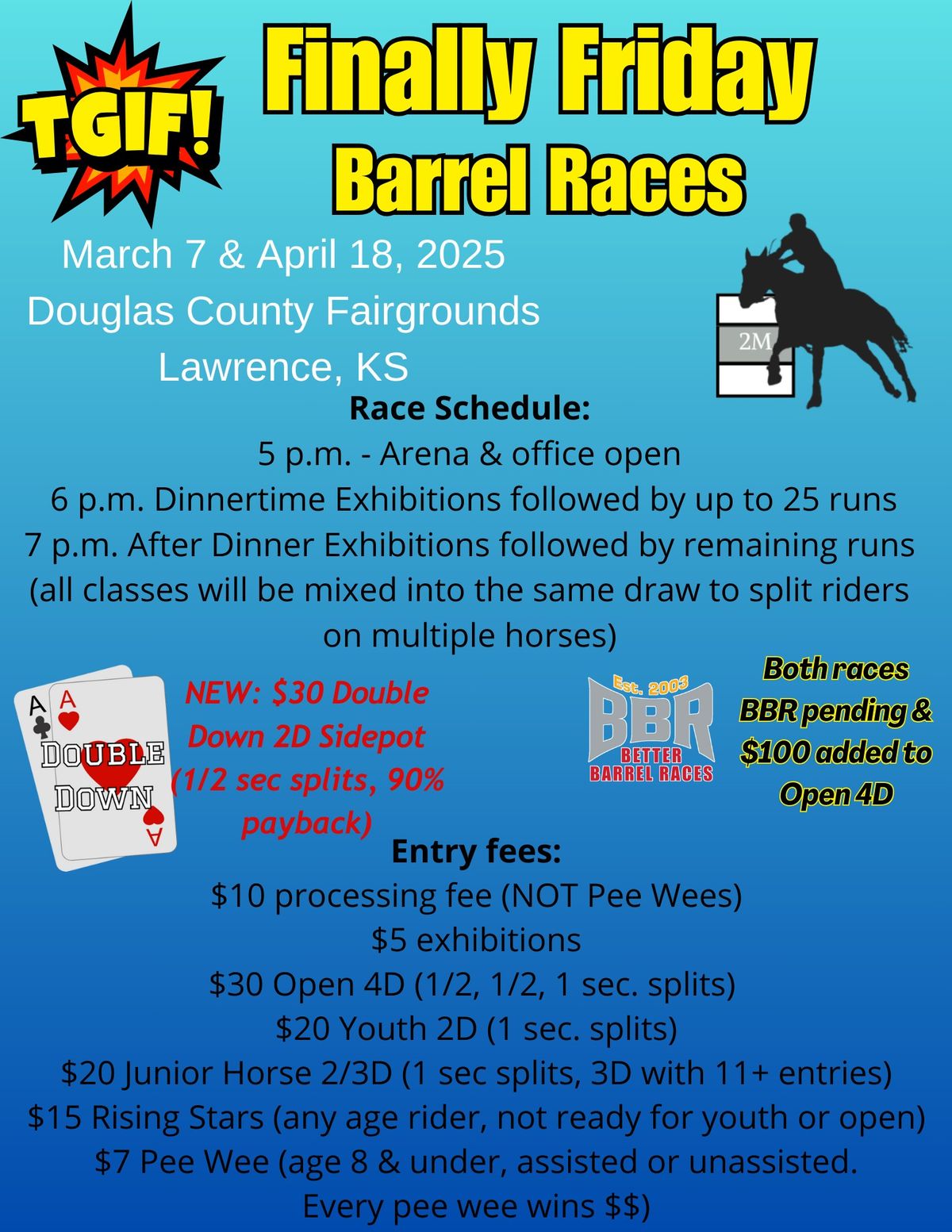 Finally Friday April Barrel Race!