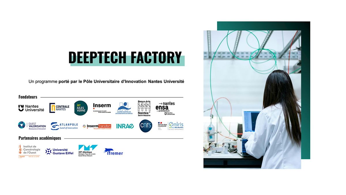 Soir\u00e9e de lancement de la DEEPTECH FACTORY - saison 1