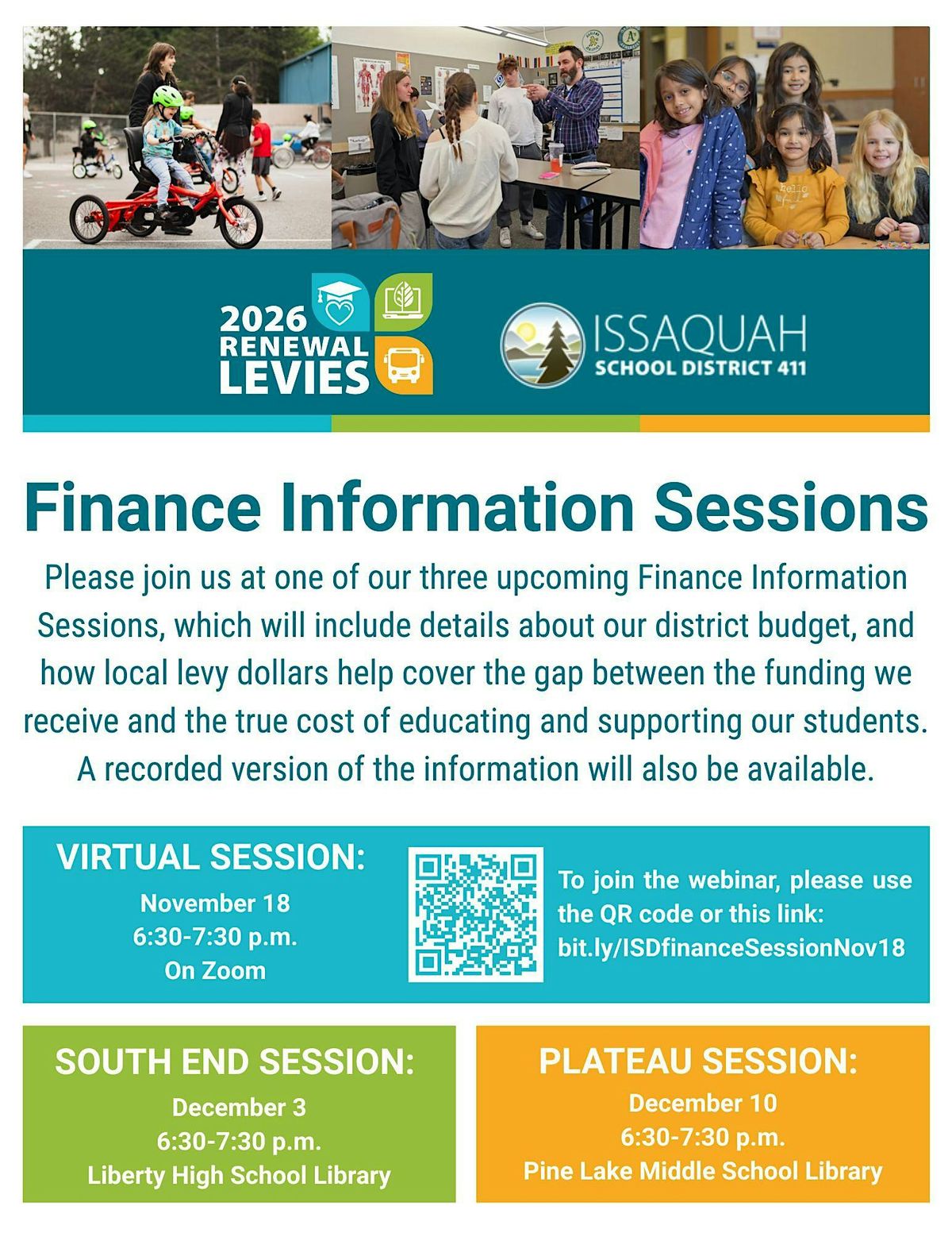 Finance Information Session - Issaquah School District