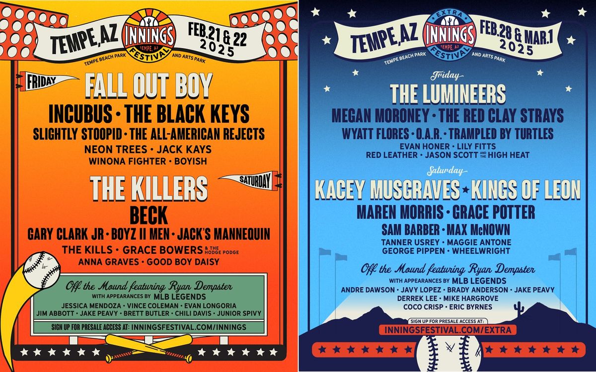 Innings Festival: Fall Out Boy & The Killers - 2 Day Pass