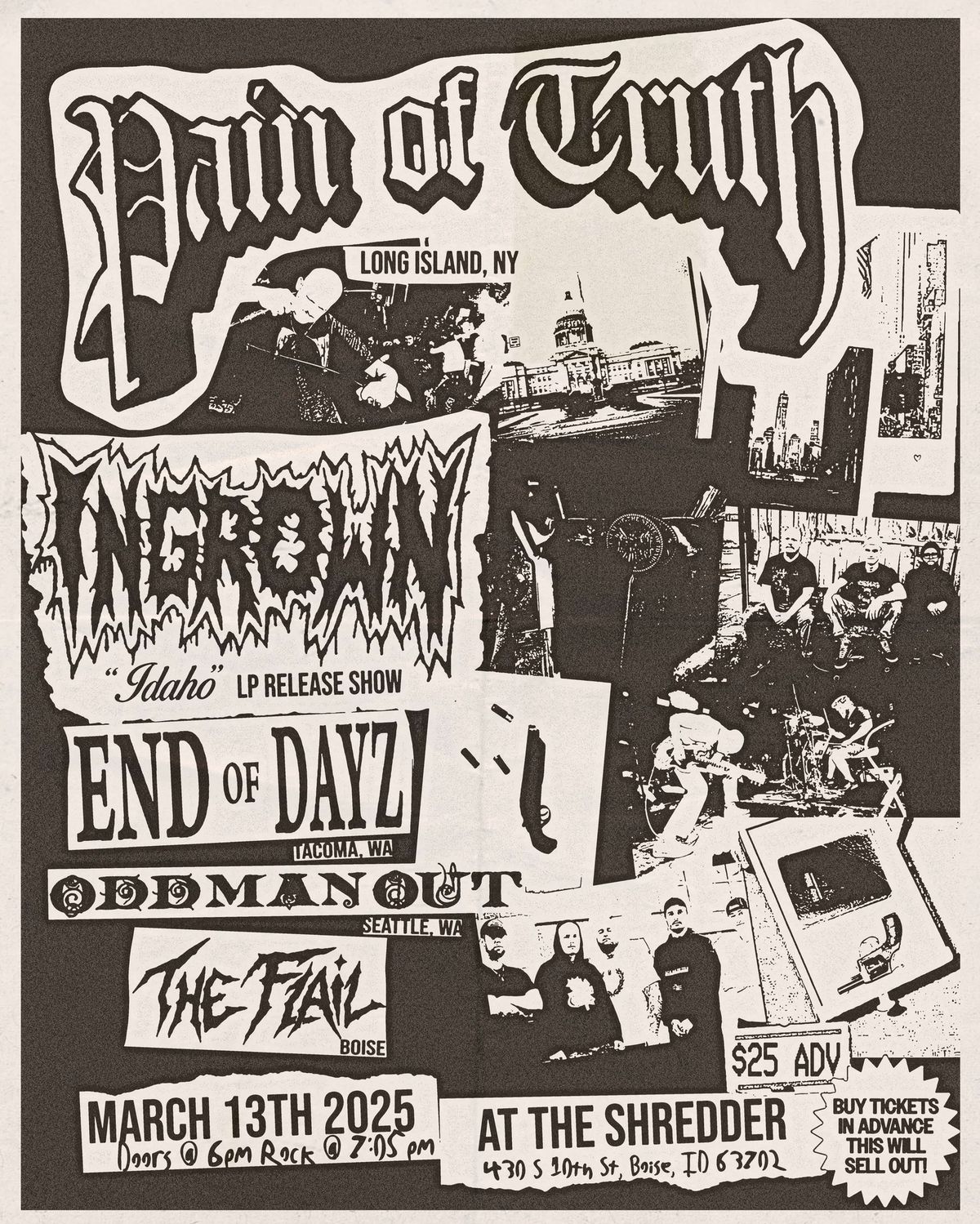 Pain of Truth - Ingrown - End of Dayz - Odd Man Out - the Flail