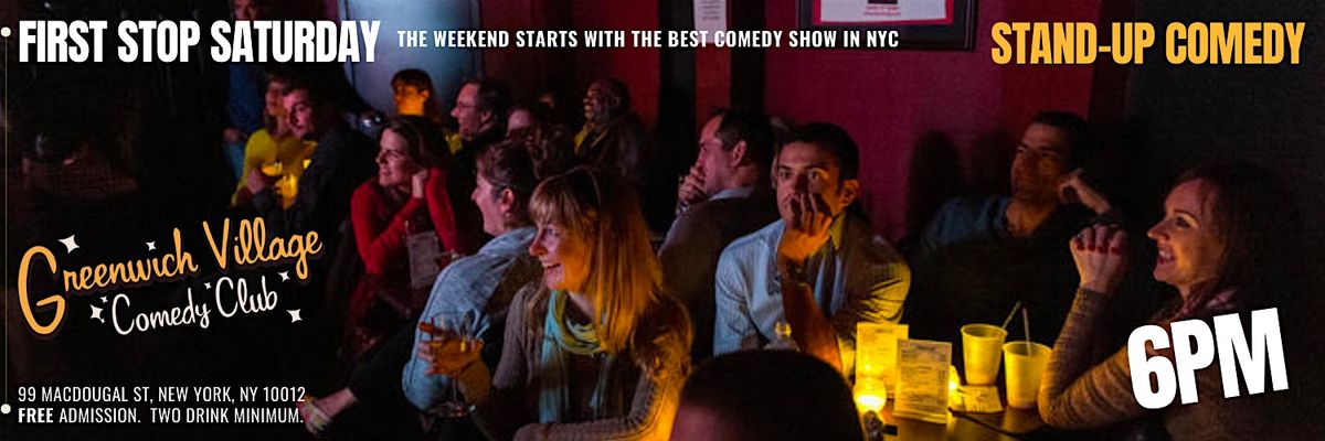 Happy Hour Free Comedy Show Tickets - First Stop Saturday