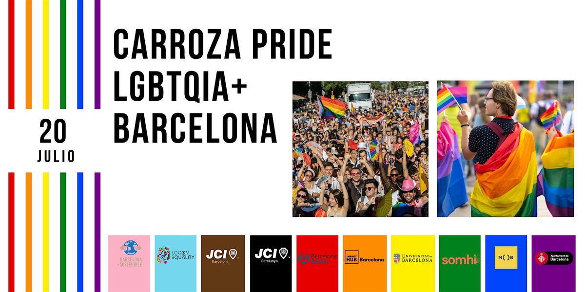 SUBETE ABORDO DE LA CARROZA PRIDE LGBTQIA+ EN BARCELONA