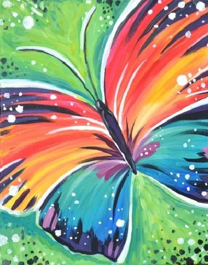 Paint Nite: wings of a butterfly