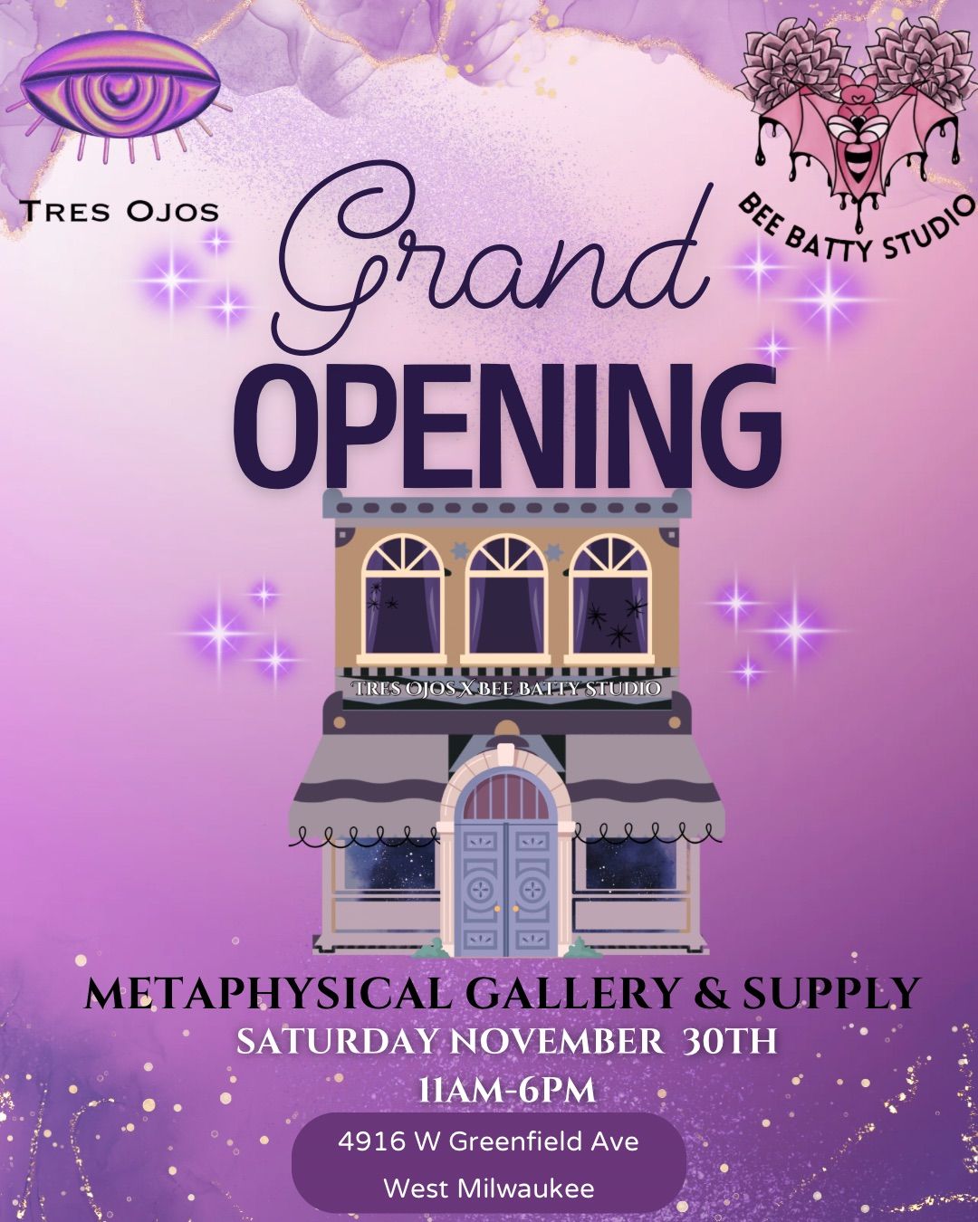 Tres Ojos x Bee Batty Studio Grand Opening 