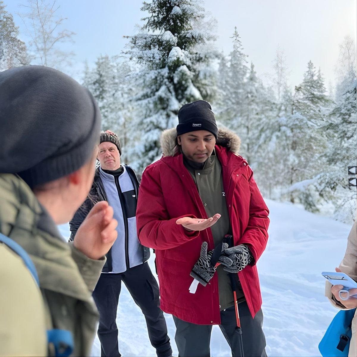 Winter Wonderland Hike in a National Park 