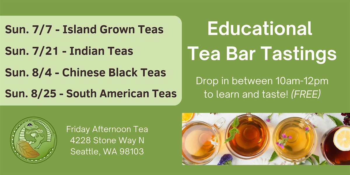 Tea Bar Tasting - Indian Teas