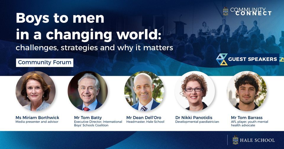 Community forum: Boys to men in a changing world