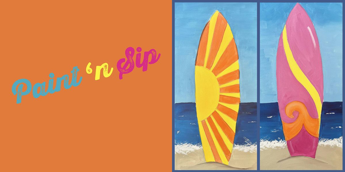 Gone Surfin' Paint and Sip!