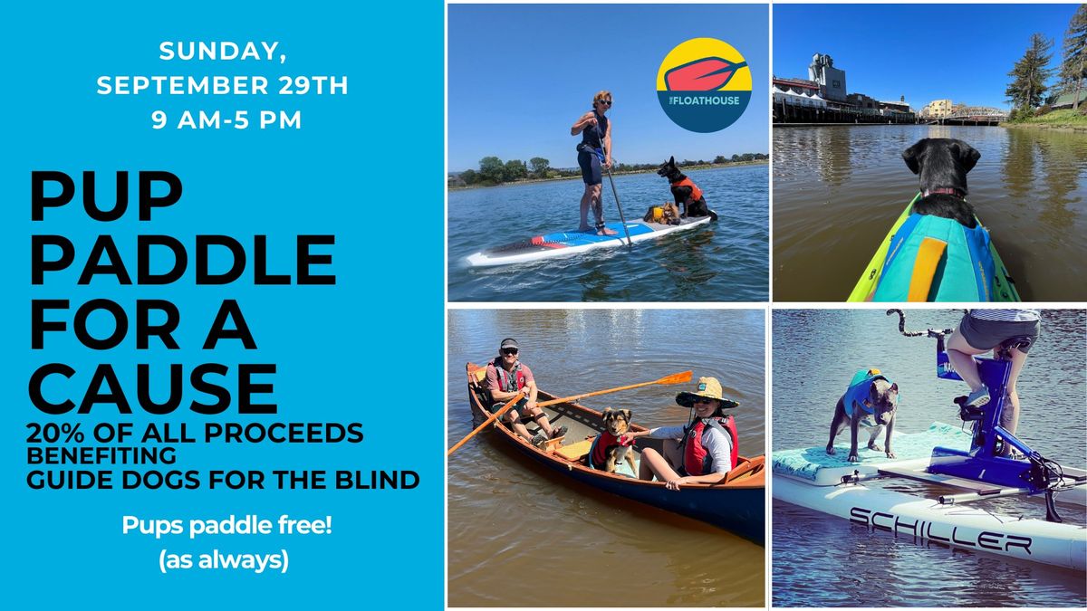 Pup Paddle For A Cause: A Benefit for Guide Dogs for the Blind