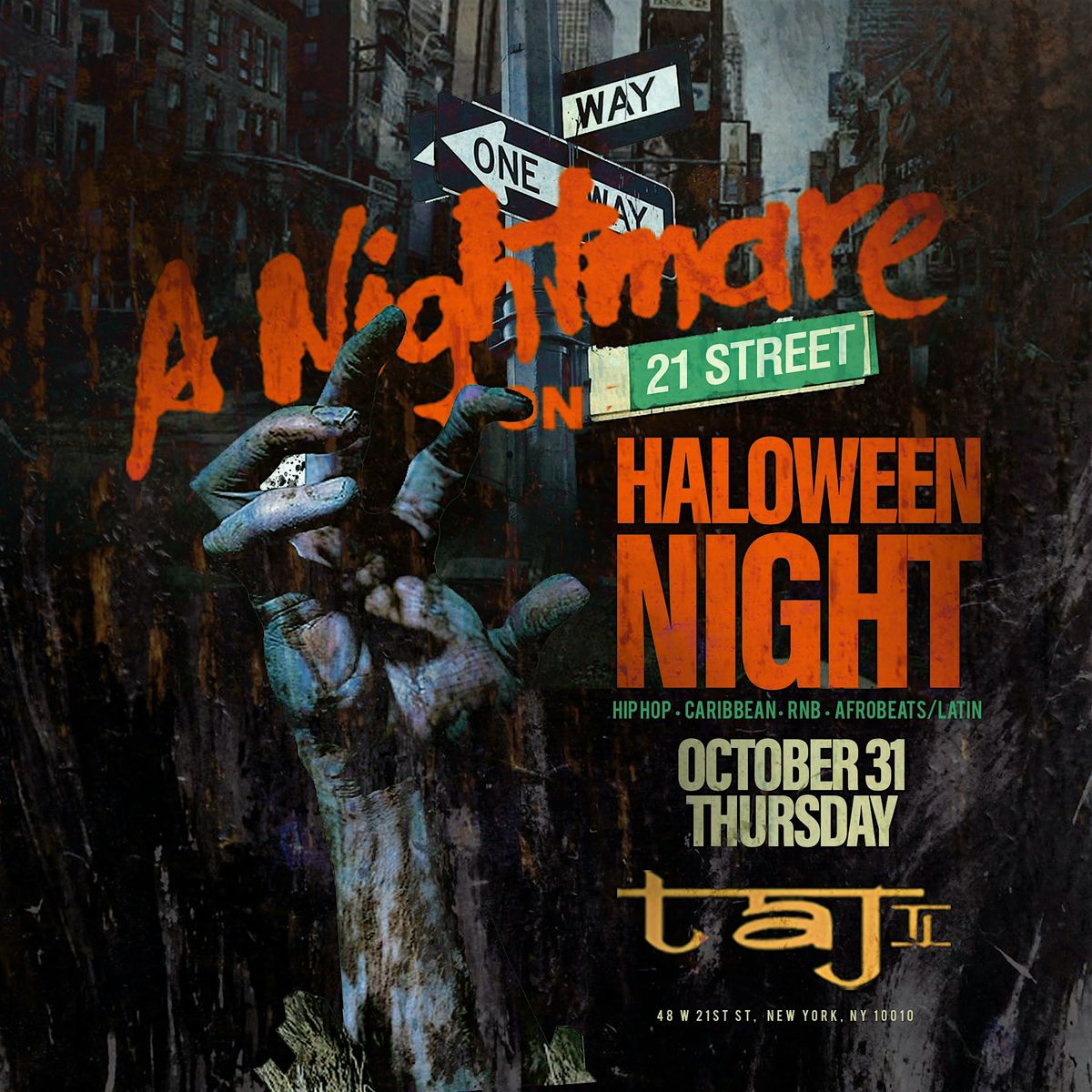 Nightmare on 21st Street | Halloween Night at TAJ Lounge NYC