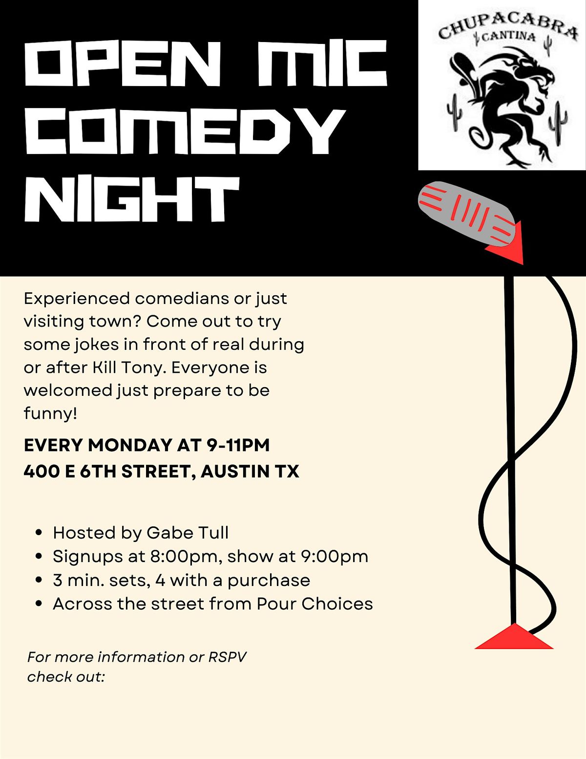 Open Mic night