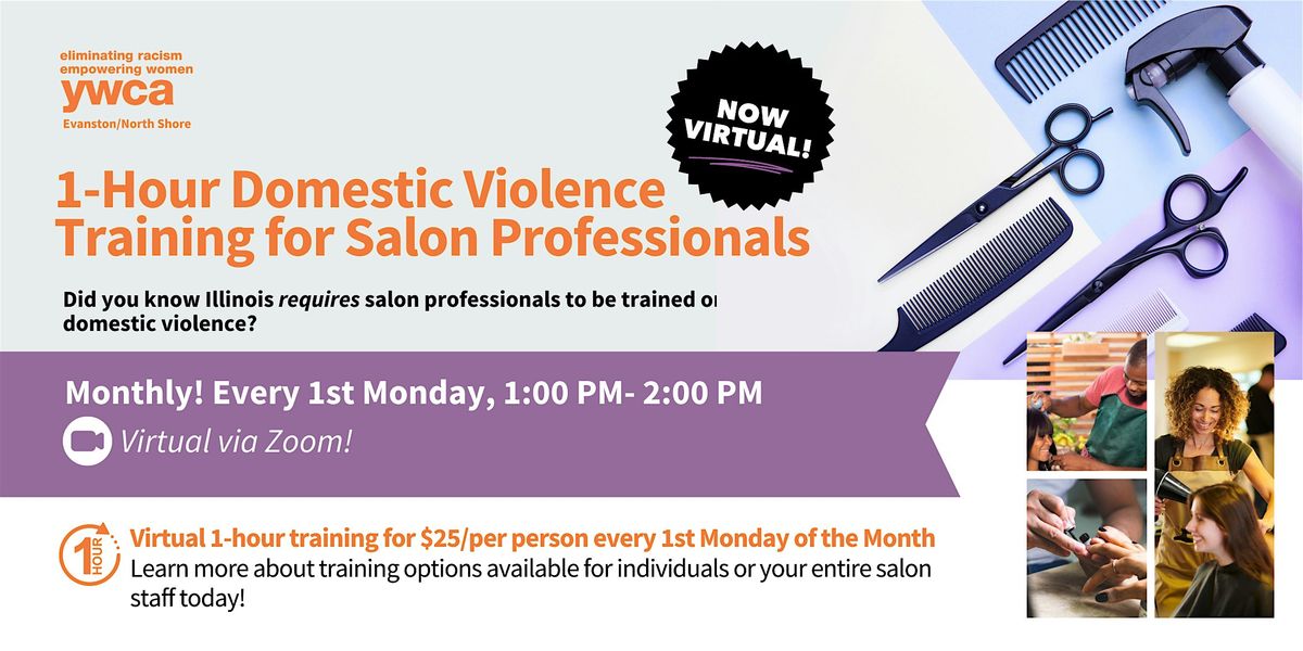 YWCA 1-Hour Virtual Domestic Violence Training for Salon Professionals