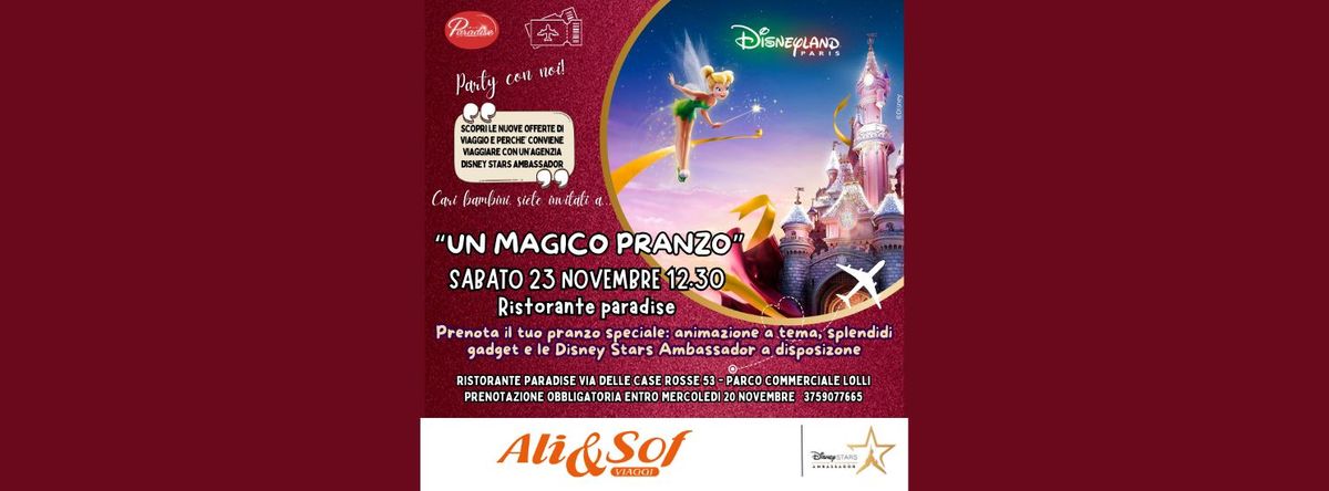 UN MAGICO PRANZO - non perdere i gadget gratuiti originali Disneyland e scopri le offerte!