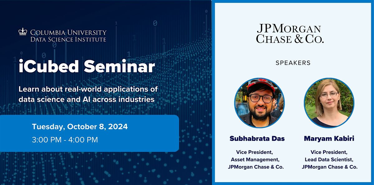 iCubed Seminar: JPMorgan Chase & Co.