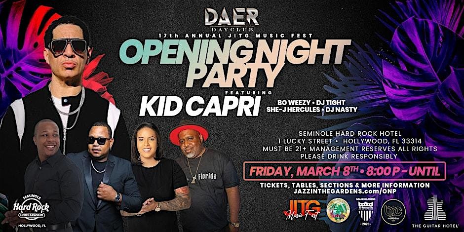 JITG Music Fest Official Opening Night Party @ DAER Nightclub