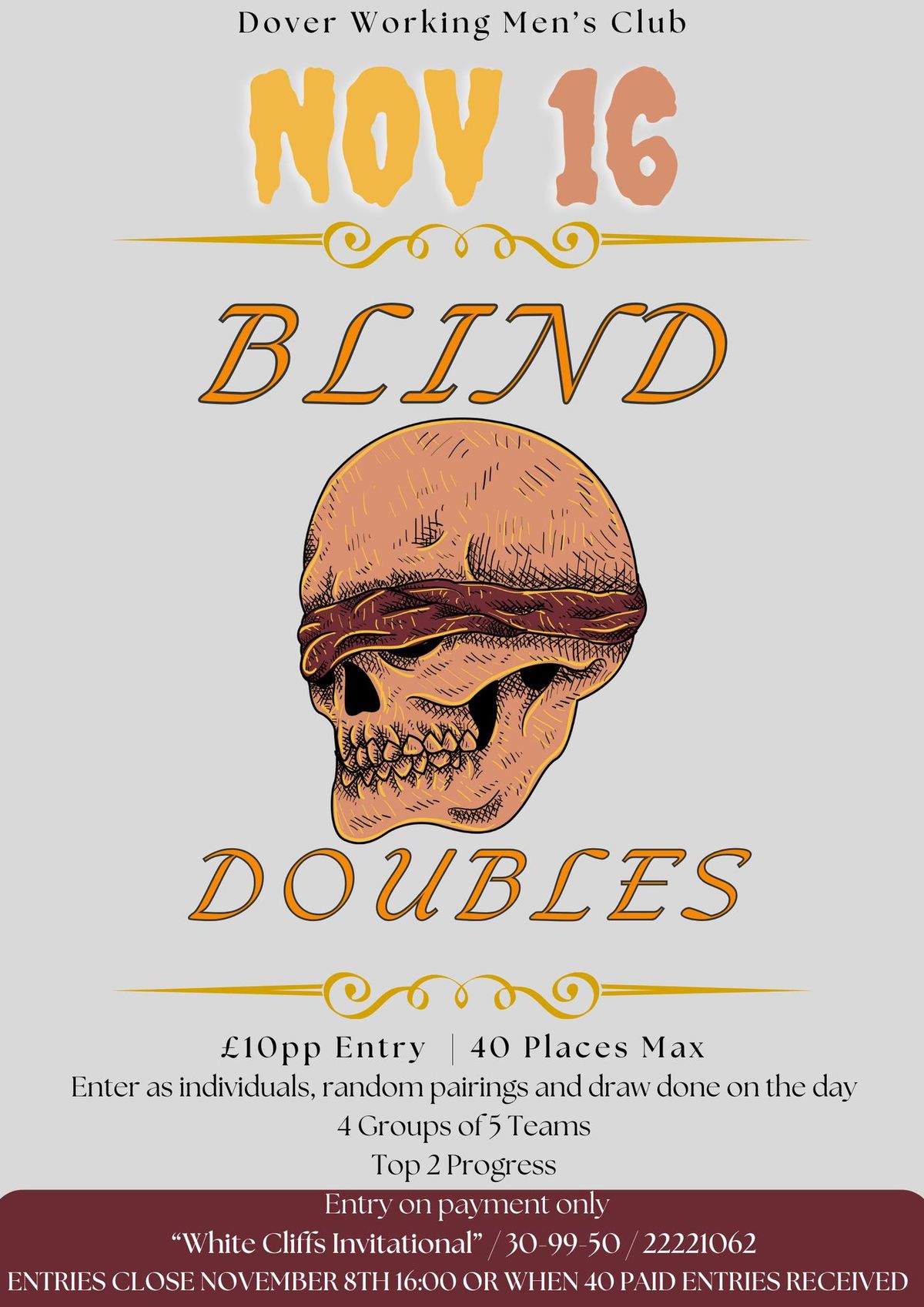 Blind Doubles Pool Comp