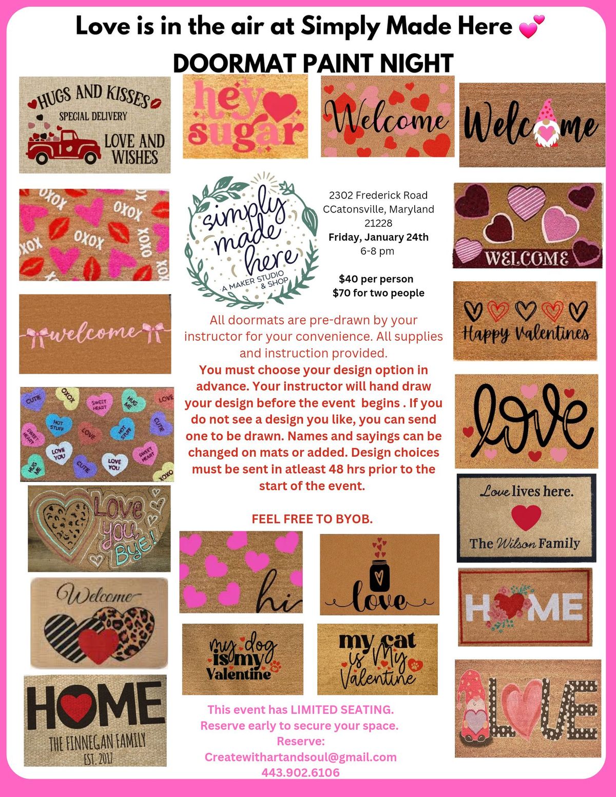 Simply Made Here- DOORMAT PAINT NIGHT 