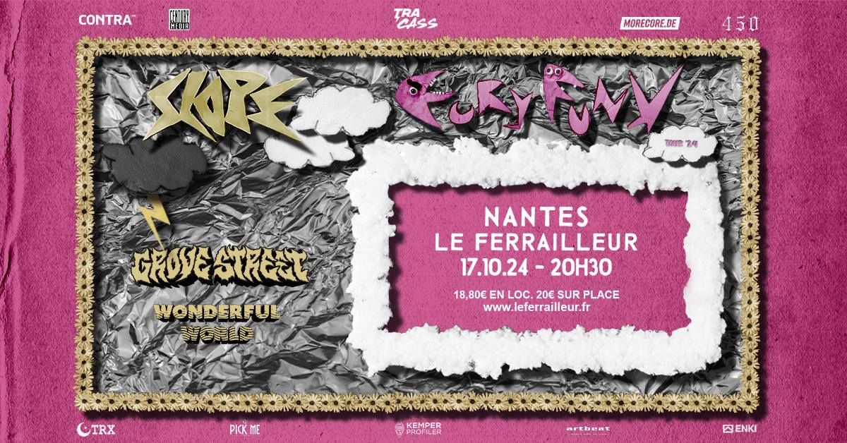 Slope + Grove Street + Wonderful World @Nantes \/ Le Ferrailleur