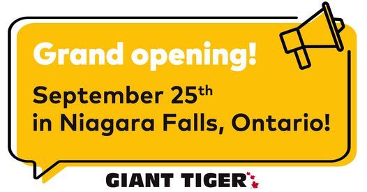 Giant Tiger Grand Opening in Niagara Falls, Ontario!