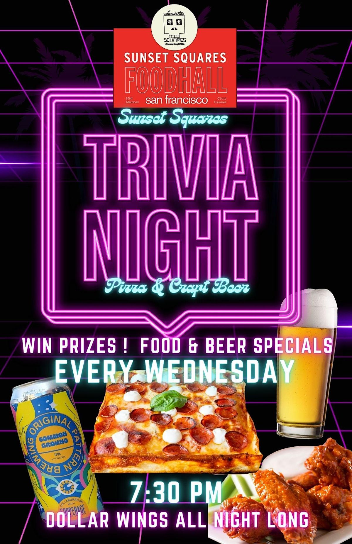 TRIVIA NIGHT @ Sunset Squares Pizza & Craft Beer