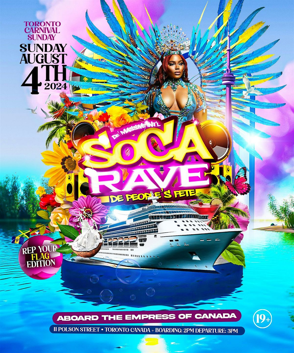 SOCA RAVE BOAT RIDE CARIBANA SUNDAY