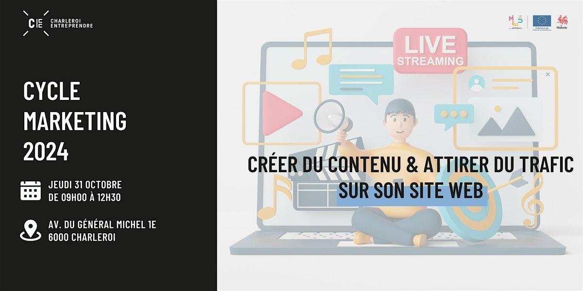 Cr\u00e9er du contenu pour son business & attirer du trafic sur son site