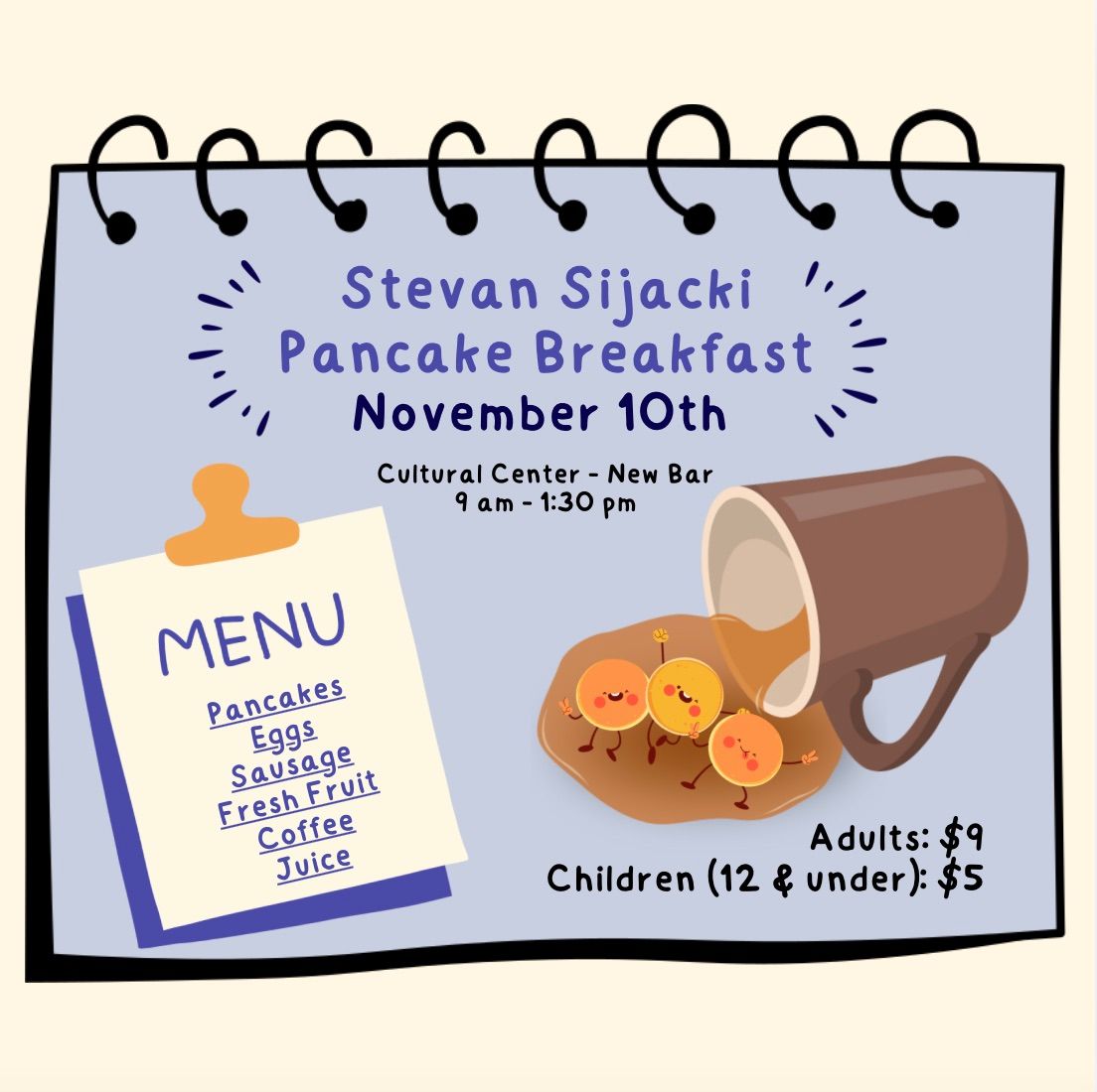 Stevan Sijacki Choir Pancake Breakfast