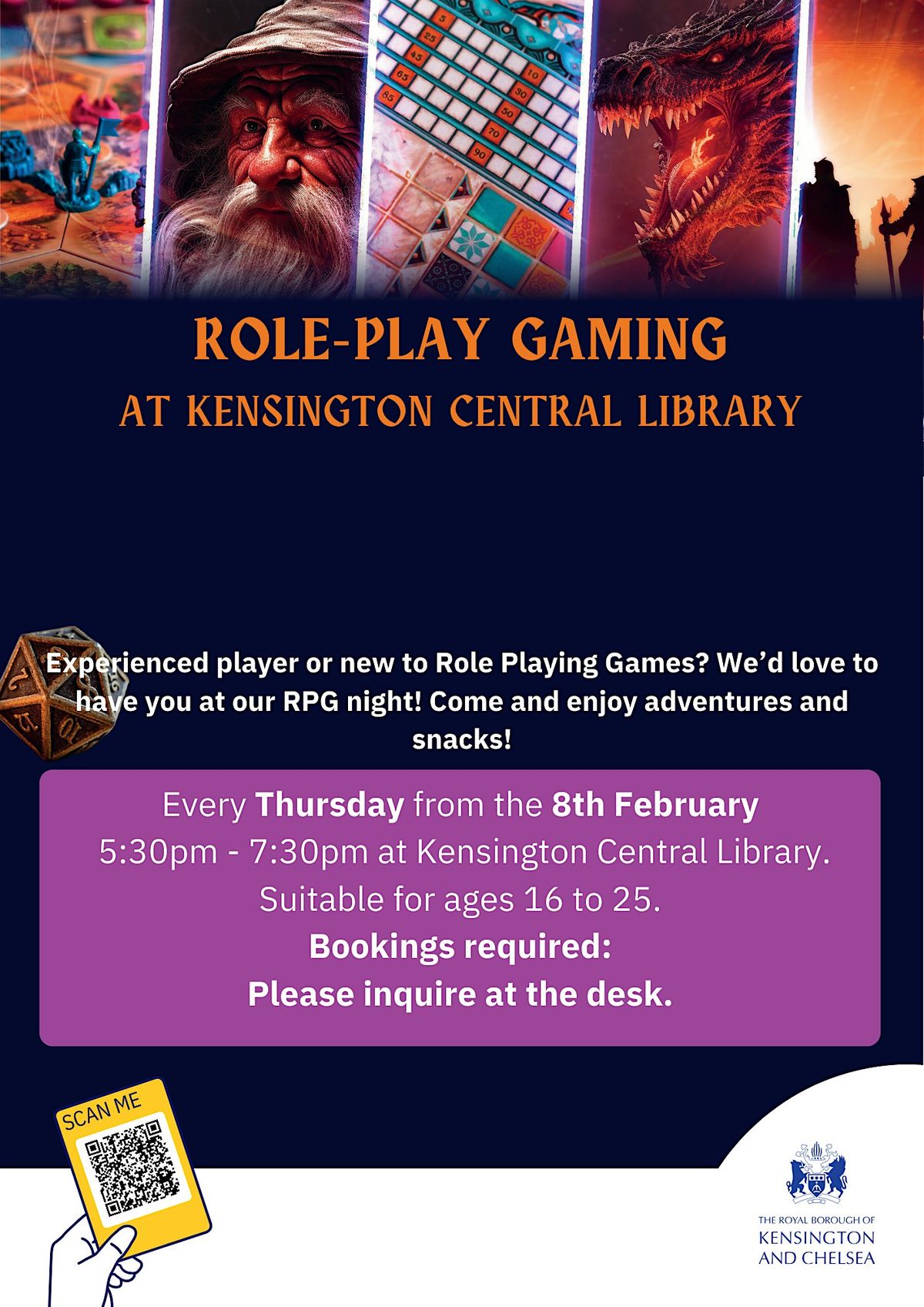Role Play Gaming night at Kensington Central Library, Kensington ...
