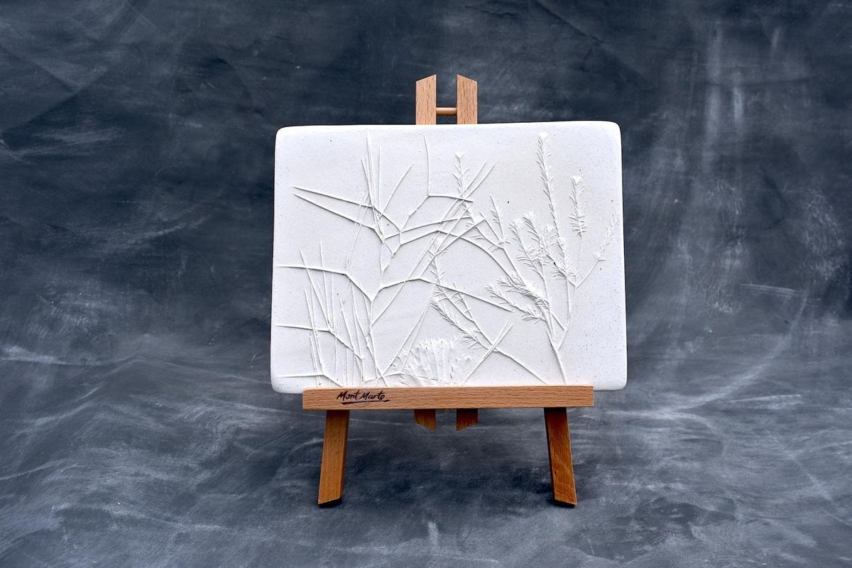 Pressed Plants Plaster Casting, Holiday Family-Friendly Art Class