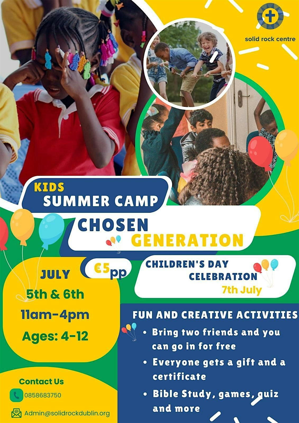 Solid Rock Church - Kids Summer Camp