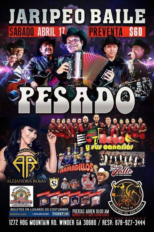 Grupo Pesado Beto y Sus Canarios Alejandra Rojas Dueto Los Armadillos
