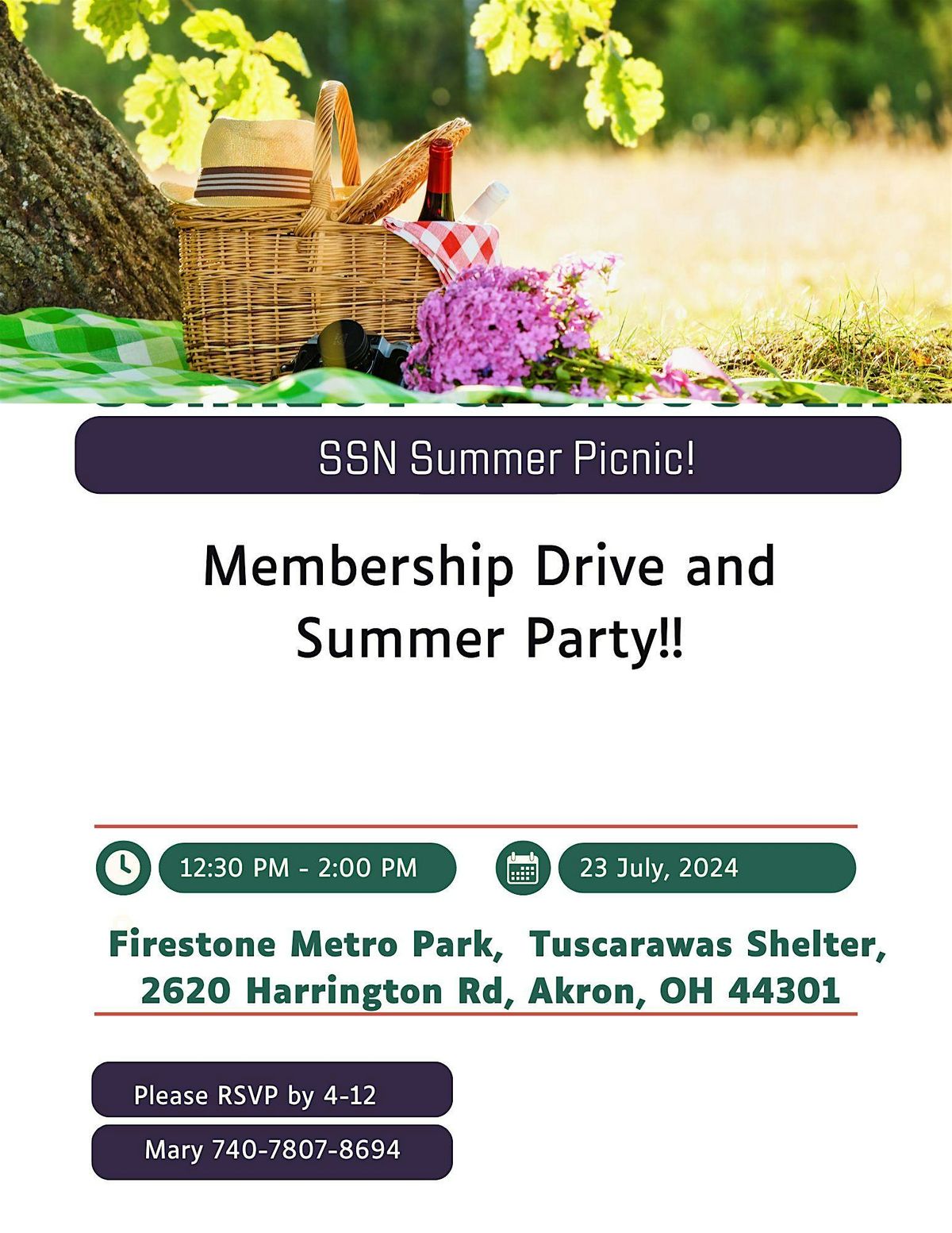 Summit County Senior Service Network Summer Picnic and Membership Drive