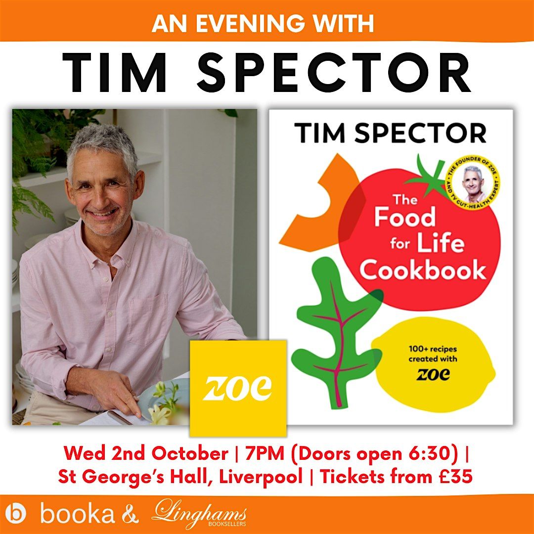 Tim Spector at St George\u2019s Hall 2nd October 7pm