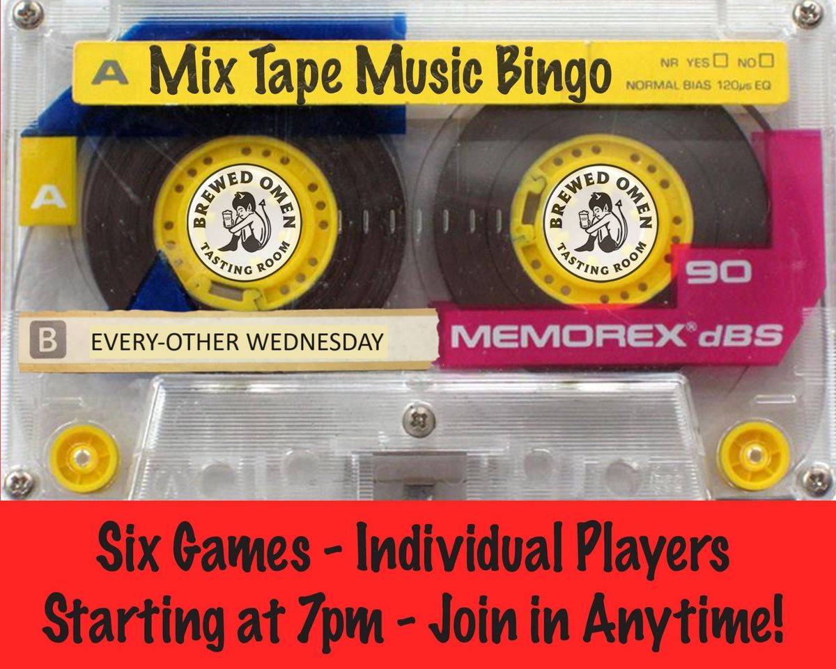 Mix Tape Music Bingo at Brewed Omen