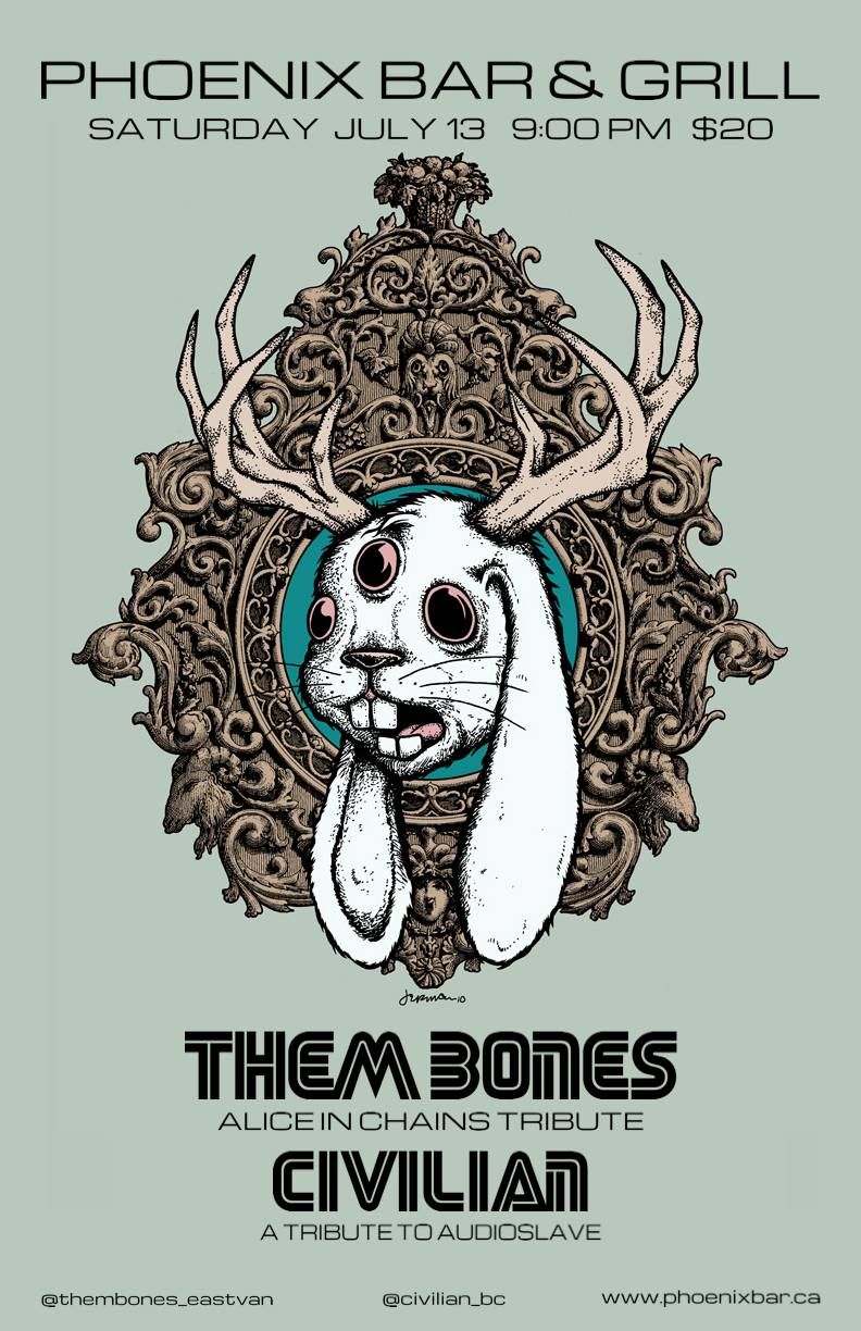 Them Bones and Civilian, Phoenix Bar & Grill Saturday July 13 2024