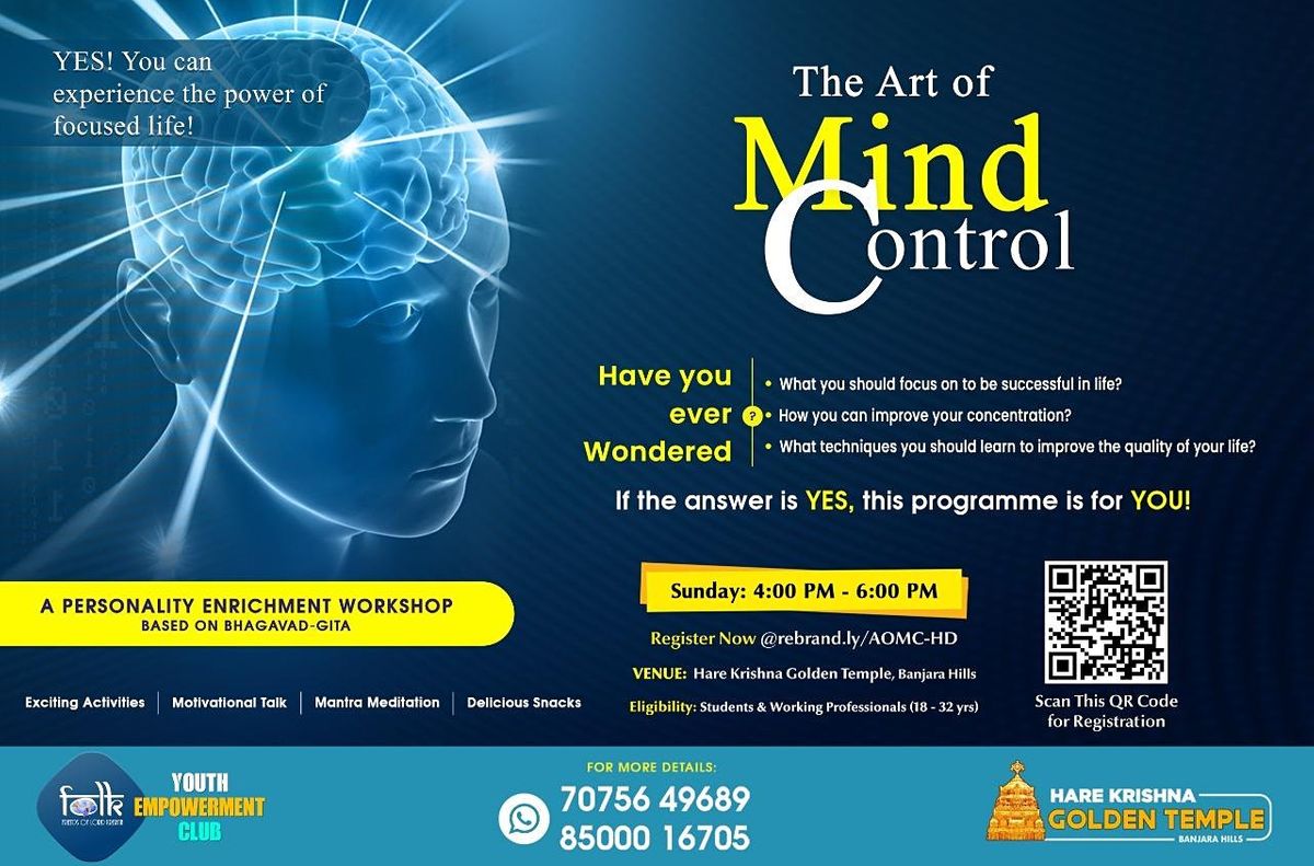 ART OF MIND CONTROL | Bhagwat Geeta | Free Workshop | FOLK Exclusive