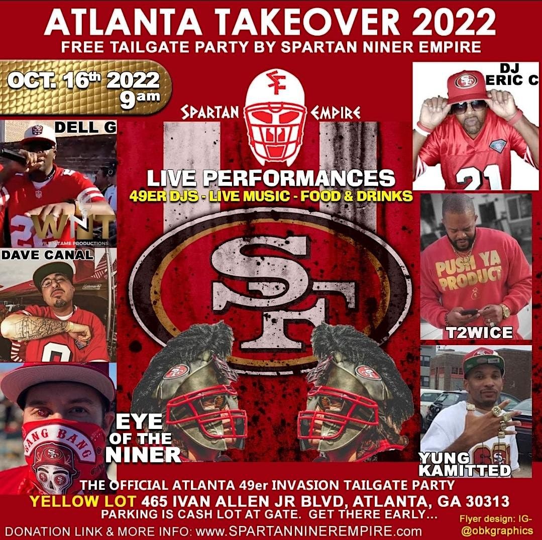 SPARTANS of The Niner Empire Tailgate - ATLANTA Takeover